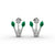Emerald Bloom Diamond Earrings