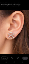 RADIANT CIRCLE STUDS EARING
