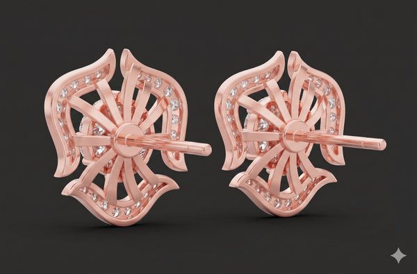 Celestial Floral Diamond Studs