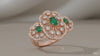 Royal Triple Bloom Diamond Ring