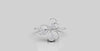 TRIVELLE CLASSSIC FLOWER DIAMOND RING