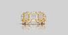 BAGUETTE HALO SCALLOP RING