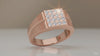 Diamond Matrix Gents Ring