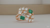 Emerald Vine Diamond Ring