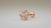 DIAMOND PETAL CHARM NOSE PIN