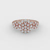 Triple Blossom Diamond Ring