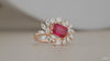 Royal Ruby Floral Ring