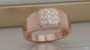 Regal Square Diamond Cluster Ring