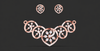 FLORAL ORBIT PENDANT AND EARING SET