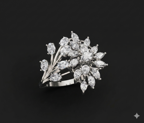 Celestial Bloom Diamond Ring
