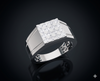 Imperial Grid Diamond Ring