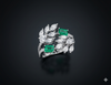Emerald Vine Diamond Ring