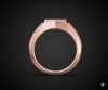 Diamond Grid Gents Ring