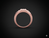 Diamond Grid Panel Gents Ring