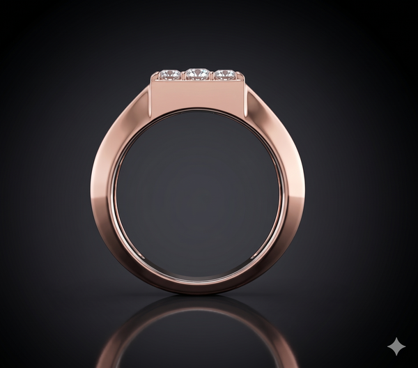 Imperial Grid Diamond Ring