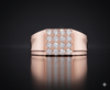 Royal Square Diamond Cluster Ring