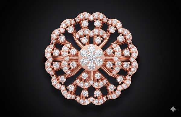 Royal Mandala Diamond Ring