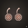 Royal Blossom Diamond Hoops