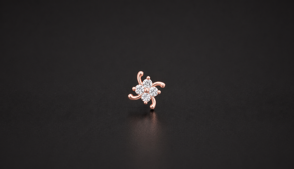 TWIRL BLOSSOM NOSE PIN