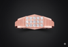 Diamond Grid Gents Ring