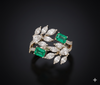 Emerald Vine Diamond Ring