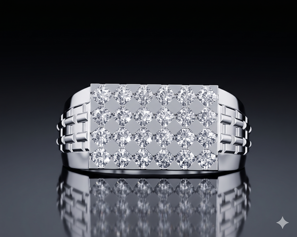 Elite Crown Cluster Ring