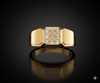 Regal Square Diamond Cluster Ring