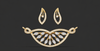 MARQUISE LEAF GRACE PENDANT AND EARING SET